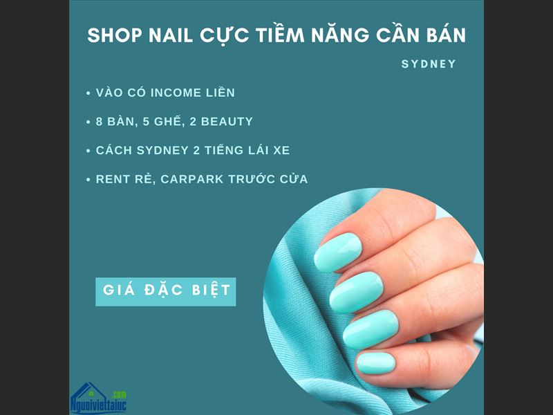 Sang lại shop nail cực tiềm năng cách Sydney 2 tiếng lái xe